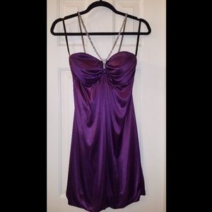 Purple Cocktail Dress